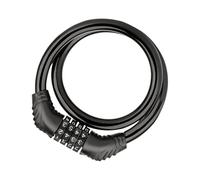Bike Lock Cable, Heavy Duty Security, 25.59in Anti Theft Design, 4 Digit Combination Lock, Weatherproof Steel Core for Bicycles, Scooters, Gates, Skateboards, Fences, Mountain Cycling