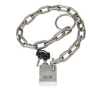 Bike Lock with Key - Heavy Duty Bicycle Chain, Cut-Resistant Steel Links with Flexible Protective Sleeve, Anti-Pick Cylinder Mechanism, Weatherproof Security Padlock, for Motorcycles Scooter Garage