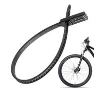 Bike Lockcable - Lucchetto a combinazione regolabile per bicicletta, antifurto di sicurezza, lucchetto portatile a 3 cifre resettabile per bicicletta, serratura ad alta sicurezza per scooter, moto
