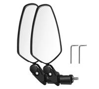 Bike Mirrors - Bike Rear View Mirror | Bikes Handlebar Mount Rearview Mirrors, 1 Pair Anti-Vibration Riding Parts 360-Degree Rotatable For Urban Road Mountain Commuting And Adventure