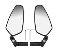 Bike Mirrors for Handlebars, Handlebar-Mounted Rearview Pair, 360° Adjustable Anti-Vibration Design, Wide-Angle Safety Accessory, for Road Urban Mountain Commuting and Adventure Riding Use 2.76x7.09in