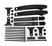 Bike Mudguard 2 Pezzi, Parafanghi Bici Anteriore e Posteriore, PC Nylon Regolabile e Universale, Compatibile con Pneumatici fino a 38mm - Installazione Rapida, Leggero e