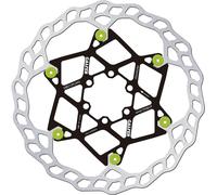 BIKE NEW DISC WAVE FLOATING Ø180X2.0MM VERDE PINS