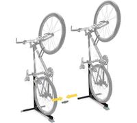 Bike Nook Supporto Bici Verticale - Cavalletto Salvaspazio da Pavimento per Interni e Garage - Stand Portabici Regolabile in Altezza Senza Fori - Nero