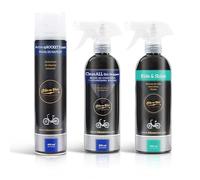 BIKE on Wax Set Bici Splendente: Schiuma spROCKET Bici & Brilla & Detergente Multifunzione Anti Sabbia, Sgrassatore Bici & Lucido, Schiuma Detergente Concentrata & Spray Lucidante, Pulizia Profonda