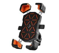 Bike Phone Holder Shake Lightweight Multifunctional Navigation Cell Phone Clamp for Mountain Bikes Blue Mirror Mounting Offers Secure Hold Reduces Vibration Is Lightweight (Orange Handlebar