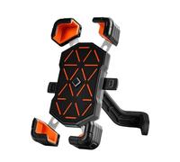 Bike Phone Holder Shake Lightweight Multifunctional Navigation Cell Phone Clamp for Mountain Bikes Blue Mirror Mounting Offers Secure Hold Reduces Vibration Is Lightweight (Orange Mirror Mounting)