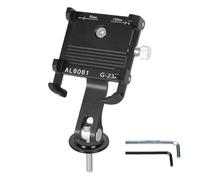 Bike Phone Mount, Anti Shake Motorcycle Mobile Holder, 180° Adjustable Shockproof Phone Rack, Handlebar for Bicycle, Scooter, Outdoor Riding, Travel Navigation, GPS Use