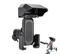 Bike Phone Mount - Cellphone Rack with Sunshade 360-Degree Rotation | Motorcycle Phone Mount Holder for Riding Camping Commuting Daily Travel Trail Road Trip Cyclists Bikers