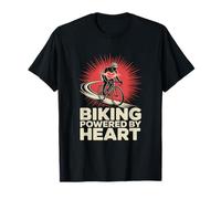 Bike Powered by Heart Bike Pendolarismo Maglietta