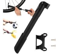Bike Pump, Tire Inflator, 0,98 x 0,79 x 9,45 pollici Black Handheld Leak Proof Compressor, Bike Mini Accessory for, Compact Repair Tool, Flat, Portable Equipment, and Outdoor Cycling Use