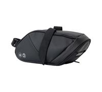 Bike Rack Bag PU Leather Reflective Waterproof Guards Against Road Panniers | Bicycle Saddle Bag for Cycling Biking Travel Commute City Urban Trail Park Beach Garage Shop Home School