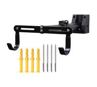 Bike Rack, Wall Organizer, Heavy-Duty Steel Hooks Supporting Bicycles, Utility Gear Holder, Space-Saving Vertical Storage Stand with Installation Hardware, Home Garage Apartment