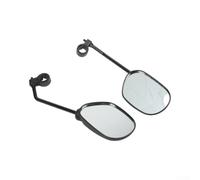 Bike Rear View Mirror Pair 360° Adjustable per Black PC Bicycle Handlebar Mirrors 22.2mm Mount Safe per Mountain Bike Rear Mirror Set Large Lens Clear Electric Bike Safety Mirrors Pair Wide Angle View