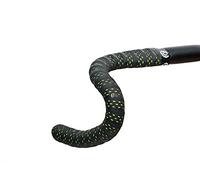 Bike Ribbon, nastro per manubrio, a doppio strato, forato, Nero (Black/Acid Green), Taglia Unica