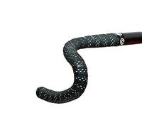 Bike Ribbon, nastro per manubrio, a doppio strato, forato, Nero (Black/Celeste), Taglia Unica