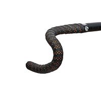 Bike Ribbon, nastro per manubrio, a doppio strato, forato, Nero (Black/Orange), Taglia Unica