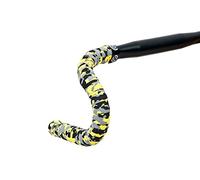 Bike Ribbon Unisex Plus Cork Handlebar Tape, Unisex, CP23, Black/Grey/Yellow, XL