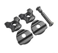 Bike Saddle Clip 7x7mm Round Steel Rail Secure(7x7mm) | Fits 7x9mm oval carbon rails, steel construction, black finish, secure grip, lightweight 65g design