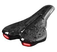 Bike Seat Bicycle Road MTB Saddle with Warning Taillight USB
