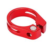 Bike SeatPost Morsetto Ultra Light Alluminio Release Quick Proof CNC Sedile Machined Post Post per mountain Bike 34,9 mm (Rosso)