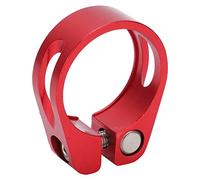 Bike SeatPost Wamp in alluminio in lega rapida Rilevamento di sedili 31,8 mm Clip per sedile per biciclette durevoli leggeri per mountain road (Rosso)