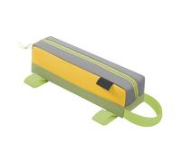 Bike Top Tube Bag, Waterproof Cycling Frame Pack, Zippered Opening Design, Secure 3 Point Attachment, Compact Storage Solution for Mountain Bikes, Road Bicycles, Outdoor Riding Gear, Multicolor
