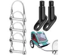 Bike Trailer Hitch - Bicycle Trailer Hitch | Bike Trailler Attachment, Bikee Cargo Trailerr Coupler, Shock-Absorbing Hook Heavy-Duty Quick-Release For Dog-Walking Cycling Hiking Camping