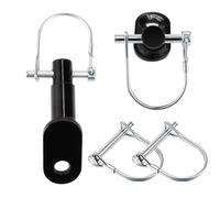 Bike Trailer Hitch Connector, Heavy-Duty Shock-Absorbing Quick-Release Hook, Universals Bicycle Hitch Attachment, Steel Coupler, for Dog-Walking, Hiking, Outdoor Camping Adventures, 430g Stainless