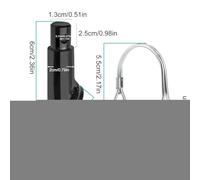 Bike Trailer Hitch, Heavy Duty Shock Absorbing Quick Release Hook, 2.36 Inches Compatibility & Construction, Sturdy Cycle Connect Trailers for Dog Walking, Cycling, Hiking, Camping Outdoor Adventures