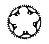 BIKECO Ruota stretta per bicicletta larga 110/130BCD, 5 viti, lama rotonda per bicicletta 36/38/40/42/44/46/48/50/52/54/56/58/60T, lama per catena per bicicletta 9 10 11 marce MTB (130BCD, 50T)