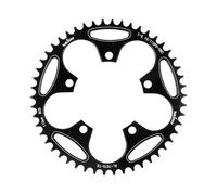 BIKECO Ruota stretta per bicicletta larga 110/130BCD, 5 viti, lama rotonda per bicicletta 36/38/40/42/44/46/48/50/52/54/56/58/60T, lama per catena per bicicletta 9 10 11 marce MTB (110BCD,44T)