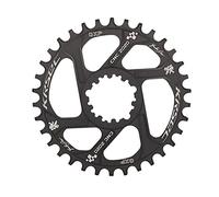 BIKECO Set di manovella per mountain bike Offset 6 mm, per mountain bike, 32T/34T/36T/38T, Narrow Wide per bicicletta Sram XX1 X9 XO X01 GXP con manovella (34T, nero)