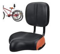 Bikee Seat - Bicyclee Seat | Backrest Bikee Seat | Saddle Seat Back Support Bicyclee Tricycle Saddle Seat With Back Support Wide Padded Cushion Saddle Soft Back Rest Oversize Tricycle Saddle For Road