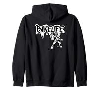 Bikelife Street Rider Grafica Graffiti Felpa con Cappuccio