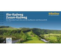 Bikeline Iller-Radweg / Zusam-Radweg: Von Oberstdorf nach Ulm und von Kaufbeuren nach Donauwörth, 275 km, 1:50.000