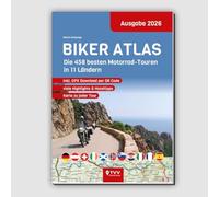 Biker Atlas 2026: 400 Motorradtouren aus 11 Ländern