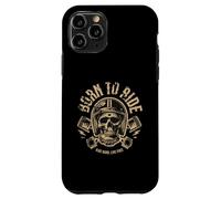 Biker - Born To Ride Skeleton Ride Hard Live Free Custodia per iPhone 11 Pro
