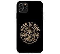 Biker - Born To Ride Skeleton Ride Hard Live Free Custodia per iPhone 11 Pro Max