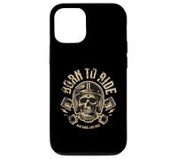Biker - Born To Ride Skeleton Ride Hard Live Free Custodia per iPhone 12/12 Pro