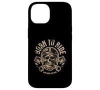 Biker - Born To Ride Skeleton Ride Hard Live Free Custodia per iPhone 14
