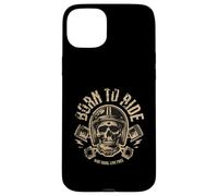 Biker - Born To Ride Skeleton Ride Hard Live Free Custodia per iPhone 15 Plus