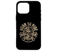 Biker - Born To Ride Skeleton Ride Hard Live Free Custodia per iPhone 16 Pro Max