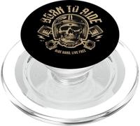 Biker - Born To Ride Skeleton Ride Hard Live Free PopSockets PopGrip per MagSafe