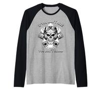 Biker Che Dice se Non Si cavalca Non Si Conosce Moto Maglia con Maniche Raglan