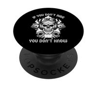 Biker che dice se non si cavalca non si conosce moto PopSockets PopGrip Adesivo