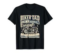 Biker Dad Like A Normal Dad Only Cooler Moto Humor Maglietta
