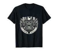 Biker From Hell Skull Ali Moto Maglietta