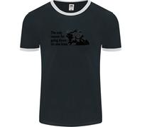 Biker In Ginocchio Su Un Ginocchio Maglietta Ringer Uomo FotL