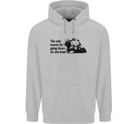 Biker In Ginocchio Su Una Gamba Felpa Uomo